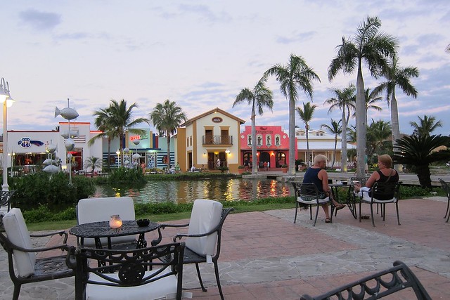 Relaxing on the resort