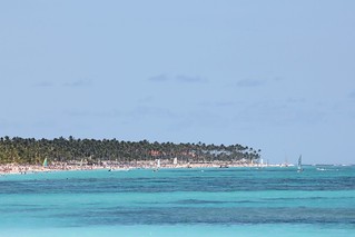 Looking down the beach