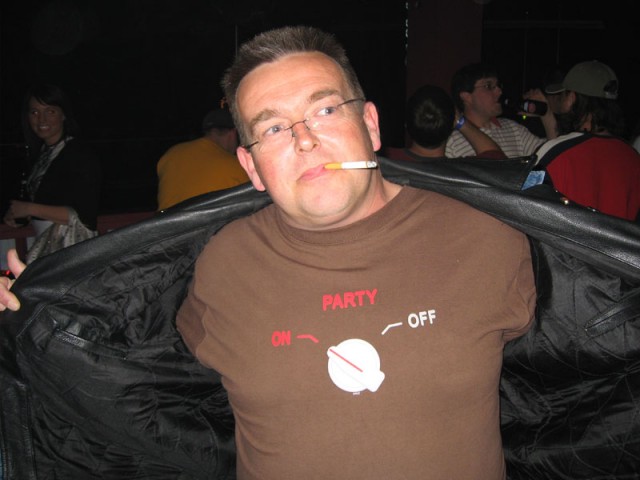 This guy totally had the party turned on