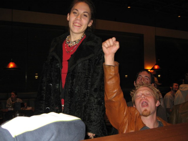 The crowd cheers me on