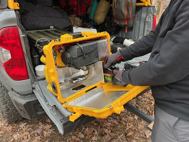 Steve's pelican case diesel heater