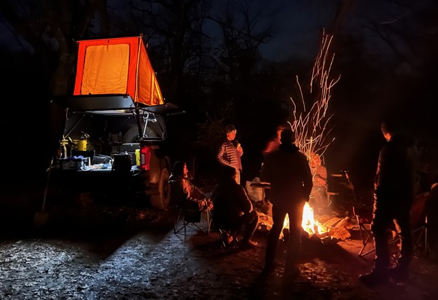 Hangin around the fire