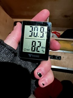 Tech - 30 degrees and 82% humidity in the camper as the heater warms up
