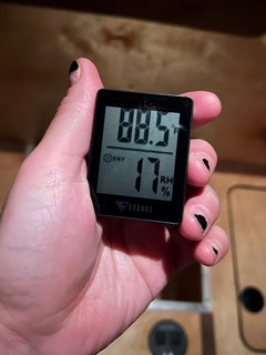 Tech - 88 degrees and 17% humidity