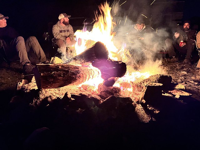 Big ol beach fire