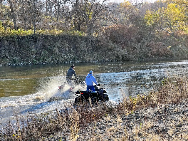 Just 4-wheelin in this river