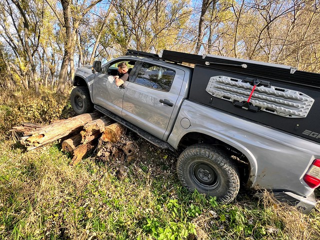 Gettin hung up on the logs