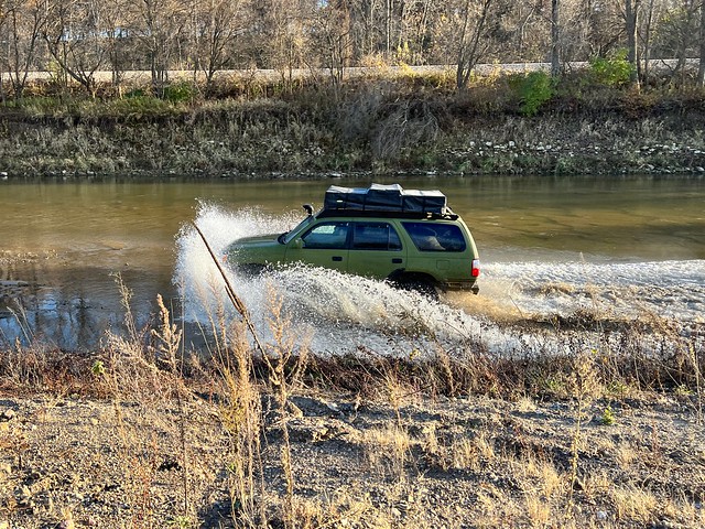 Drivin in the river