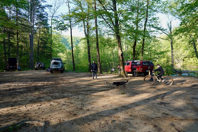 Morning at the campsite