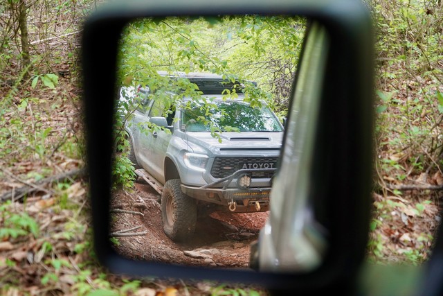 Steve in the rearview