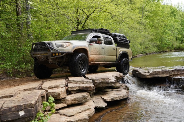 Just driving across this lil waterfall