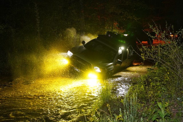 Rundall decided to drive through the same puddle that Phalen got stuck in