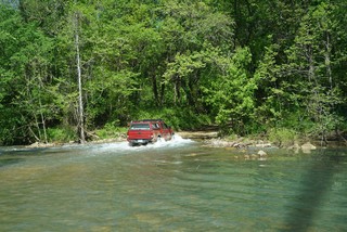 Headin toward carwash falls with Garrett