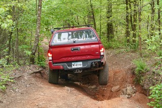 Three wheelin Tacoma