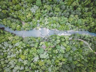 The camping spot from above