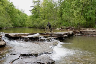 Biking - Playin in the river