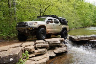 Just driving across this lil waterfall