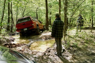 Garrett getting around a tight spot