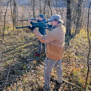 Father-n-son shootin