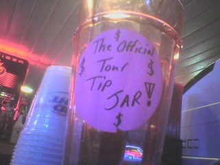 The Official Tour Tip Jar