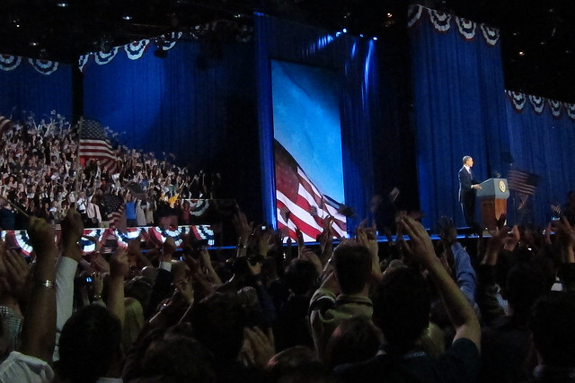 Obama addressing the nation