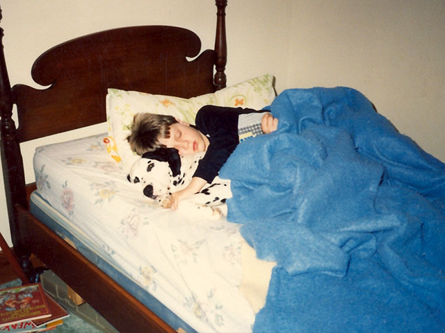 Dotty and I sleeping