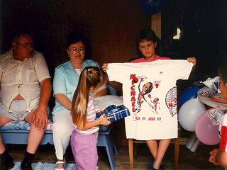 My grandpa and I both had awesome shirts that day