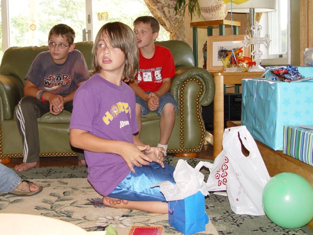 Ethan opening presents