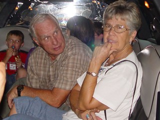 Betty Brooks - Grandpa and grandma in the limo