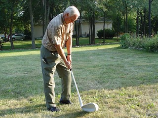 Golf - Grandpa playing monster golf