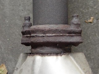 Yeah I can get a wrench around there... Holy corrosion.