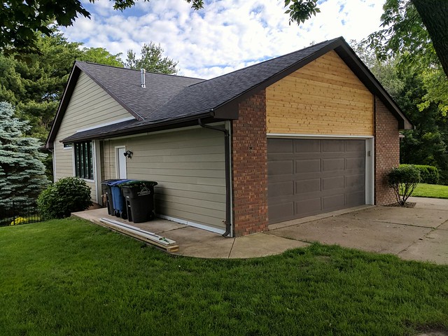 The south corner of our house before paint