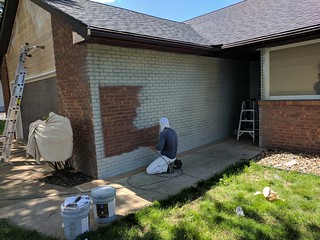 Primin them ugly ol bricks.