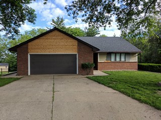 The front of our house before paint
