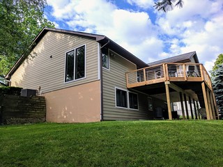 The North corner of our house before paint