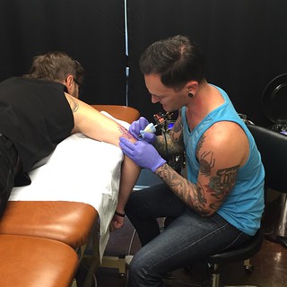 Tattoo - Getting tattooed