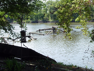 The fallen half of the sutliff bridge