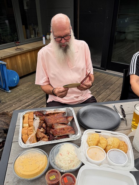 Father's Day BBQ on the deck