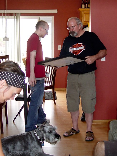 Jeff's "this is a good gift" face