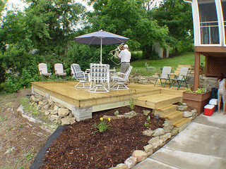 Dad's new porch