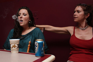 Anna Terronez - Anna blowing smoke rings