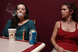 Anna Terronez - Anna Blowing Smoke Rings