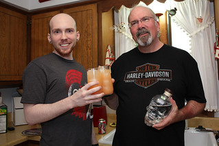 Vic got Jeff some Crystal head vodka