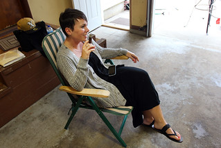 Kari Brooks - Having a cigar