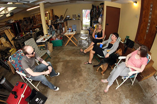 Heather - Hanging out in the garage