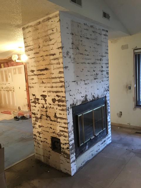 Brick: down. Next: the walls and fire box come out.