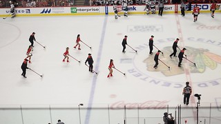 Hockey - Ice shovelin flying V