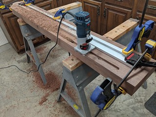 2737 - Routing out a channel to conceal some strip lighting