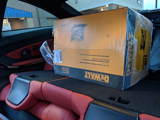 Every project is an excuse to buy some new tools, so... I decided to pick up a thickness planer to get this thing cleaned up. It just baaarely fit into my car.