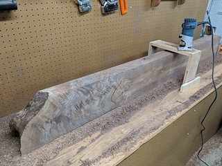 Squaring this up with the palm router wasn't fast, but it worked!